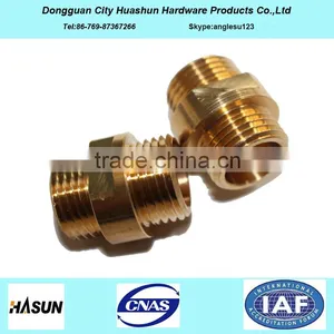 Wholesale Double Thread Brass Pipe Nipple With Hex Head thumbnail-2