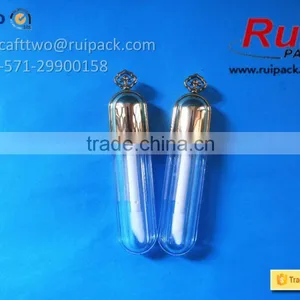 Mini Lip Gloss Tube With Gold Brush Cap, Small Transparent Lip Color Tube/container thumbnail-2