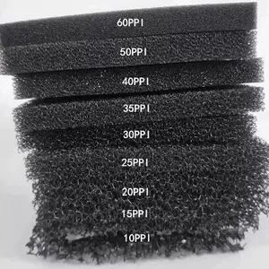 Open Cell Reticulated Foam With Acoustic Transparency in Black Color for Speaker System and Loudspeakers thumbnail-1