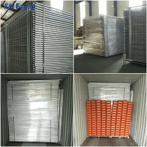 Portable Removable 6x12ft Metal Fencing Mesh Mobile Standard Construction Site Hoarding Temporary Fence Panel Australia thumbnail-6