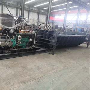 Mobile Diesel Engine Driving Car Baler for Metal Recycling thumbnail-3
