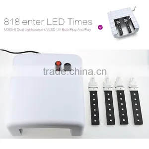 New Chips 365nm+405nm 6w Nail uv Gel Light Led Bulbs Replacement for UV Lamp Machine thumbnail-2