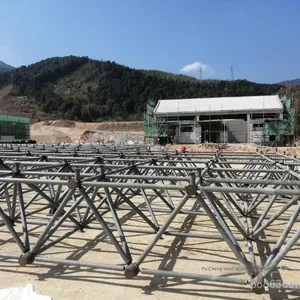 Workshop and Factory Building Bolt - Ball Joint Grid Structure Roof and Shed, Spherical Grid Membrane Structure Awning, Guangdong Bolt - Ball Steel Grid Processing Base thumbnail-1