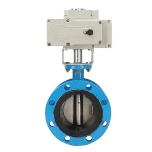 Colorful Ventilation Butterfly Valve With Durable Worm Gear Drive thumbnail-1