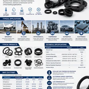 CH-F7566 Fluororubber Material | High-Temperature FKM Seals for Aerospace, Oil & Gas Applications thumbnail-1