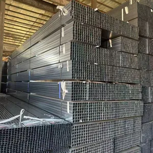 80 Micron Hot Dip Galvanized Steel Pipe Project Specified Zinc Coating Gi Square Tubing for Utility Scale Solar Mounting thumbnail-3