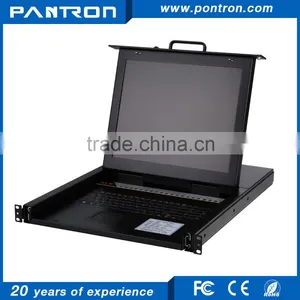17 Inch Led 8 Port KVM Switch With Usb or PS2 Keyboard thumbnail-1