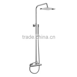 Square Bar Mixer Shower Set Thermostatic Valve With 8" Shower Head + Hand Held thumbnail-2