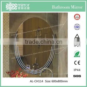 Oval Shape Acrylic Mirror Float Tinted Glass Mirror thumbnail-1
