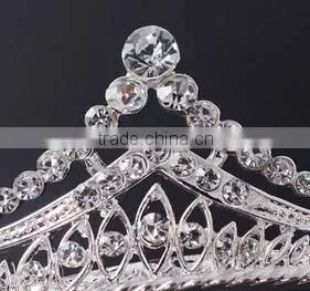 Custom Rhinestone Crystal Large Beauty Pageant Crowns & Tiaras Miss World Tiaras thumbnail-3