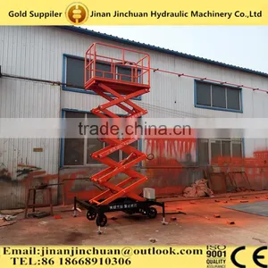 Best Sale 4 Tires 500kg Portable Telescopic Hydraulic Scissor Car Lift thumbnail-1