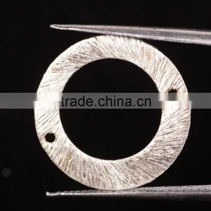 Round Shape 925 Solid Sterling Silver Links Wholesale Beads thumbnail-1