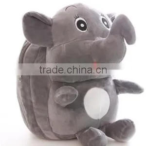 Plush Animal Backpack With Colorful Elephant Design thumbnail-1