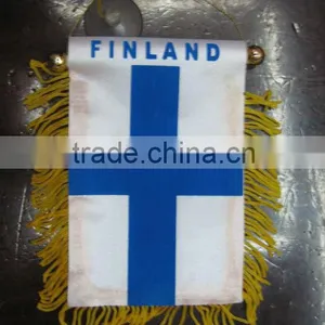 FINLAND Car Flag,Fashion Religious Cars Flag,promotional Fans Car Flag thumbnail-1