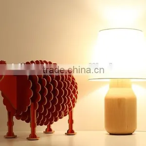 LED Wood Table Light JK-879-20 Factory Price European Style Wood Base Table Lamp/lighting/led Table Light LED Wood Table Lamp thumbnail-1