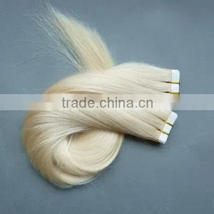 no Tangle no Shedding Wholesale Price 5A+ Remy Colored Hair Tape 613# thumbnail-1