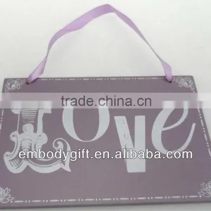 Home Decoration Square Hang Plaque With Letters thumbnail-1