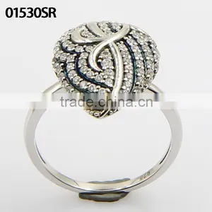 YUJINFU Silver Ring With cz Fine Jewelry Sterling Silver Ring With Zircon Stones 925 Ring thumbnail-1