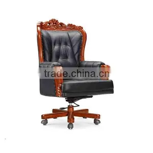 2015 Luxury Boss Traditional Executive Chair Oxblood Vinyl Chair With Mahogany Finish Oxblood thumbnail-1