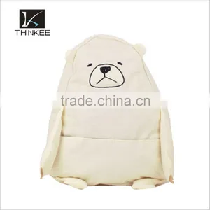 Cute Bear Image Canvas Kids School Backpack thumbnail-2