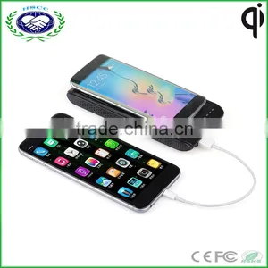 Portable qi Wireless Charger Power Bank With 2 Usb Port for Samsung Galaxy s6 thumbnail-1