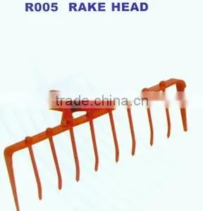 Garden Leaf Steel Rake Head Garden Head Planter Round Head Steel Rivets Shower thumbnail-1