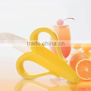 Silicone Baby Toothbrush Teether/baby Teething Toys thumbnail-5