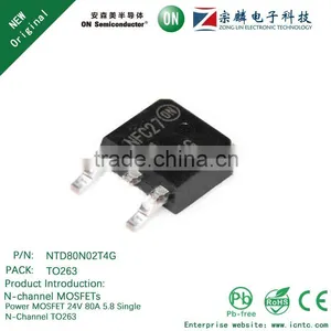 Genuine Original NTD80N02T4G TO263 N-channel MOSFETs 80A 24V thumbnail-1