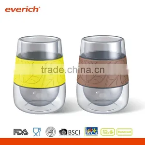 Everich Customized Double Wall Glass Water Bottle With Silicone Sleeve thumbnail-2