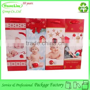 Good Quality Gorgeous Printing Paper Christmas Bag for Red Wine thumbnail-4