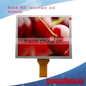 8inch 800*600 RGB Interface 250 Nits Wide Screen Tft Lcd Display for Industrial Use thumbnail-1