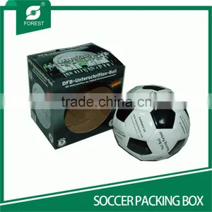 PAPER PACKING BOX WITH HOLE FOR FOOTBALL thumbnail-1