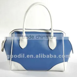 New Arrival! Crisscross Leather Colorblock Satchel Fashion Handbags 2012 thumbnail-1