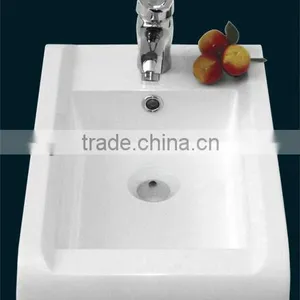 Artificial Stone Acrylic Solid Surface Bathroom Resin Basin thumbnail-1