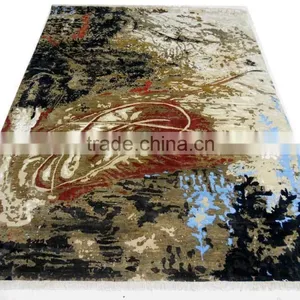 Modern Wool Bamboo Silk Carpet thumbnail-1