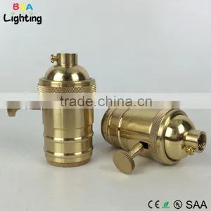 UL E26 Brass Lamp Cord Set Socket With Switch thumbnail-1
