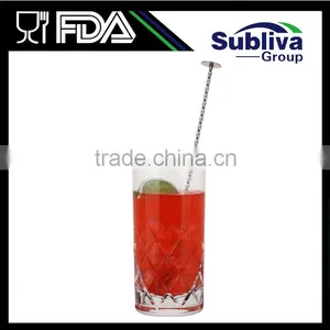 Manufacturer Food Grade 280mm Stainless Steel 304 Metal Disc Tail Bar Spoon thumbnail-6