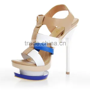 Women 2016 White Party Wear Sandals High Heel Sandals thumbnail-6