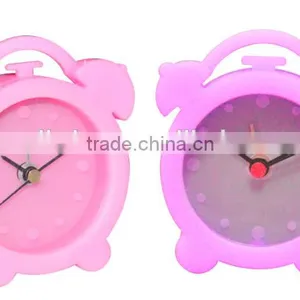 Mini Silicon Twin Bell Table Alarm Clock S1102 Meet CE and Rohs Best for Home Decor thumbnail-1