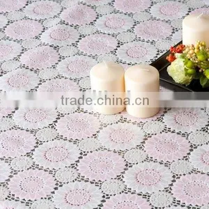 Printed Vinly Lace Tablecloth, Flower Pattern Table Cloth thumbnail-1
