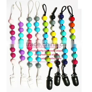 BPA Free Silicone Glow In the Dark Bead Necklace thumbnail-6