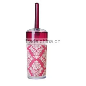 Novelty Plastic Toilet Brush Plastic Burgundy Toilet Brush Wine Red Toilet Brush thumbnail-1