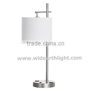 UL Listed Round Shade Hotel Room Lighting With Outlets And Switch T50057 thumbnail-1