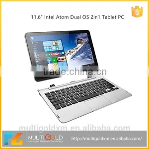 11.6 Inch Laptop Computer PC With IPS Screen 1920*1080 Intel CPU 2GB RAM 32GB Dual OS 2in1 Android Tablet PC thumbnail-1