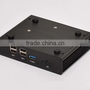 Aluminum Case Material and USB External Interface HTPC/small Desktop Computer /fanless Pc, Windows7 TV Box With 4G RAM, 128 SSD thumbnail-3