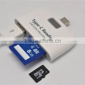 USB 3.1 Type C OTG USB TF SD MMC Micro USB Charging Card Reader COMBO HUB Adapter Support Phone and PC thumbnail-3