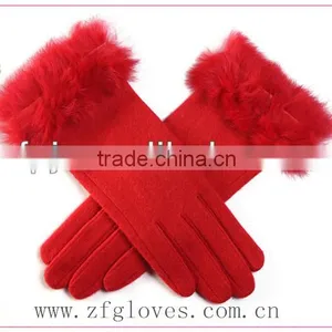 Fashion Fur Lady Dressing Glove Wool thumbnail-1