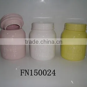 Colorful Ceramic Canister With Silicone thumbnail-1