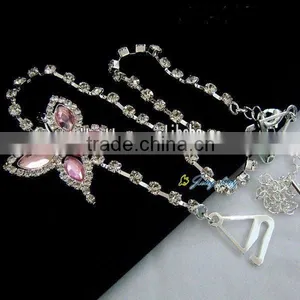 2012 Lastest Rhinestone and Crystal Butterfly Bra Strap for Sale thumbnail-1