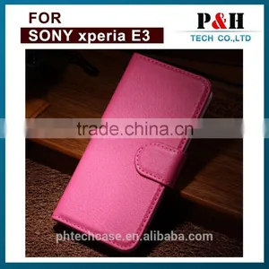 2015 Popular Case for E3 Pu Leather Wallet Filp Case for Song Xperia E3 thumbnail-5